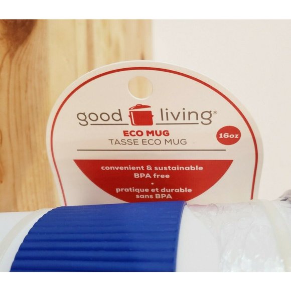 Good Living ECO MUG NEW 16 Ounce BPA FREE Twist On Lid Hand Grip - Picture 4 of 4